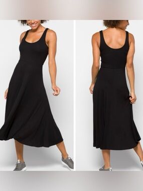 Marine Layer Lexi Scoop Neck Rib Knit Midi Dress
